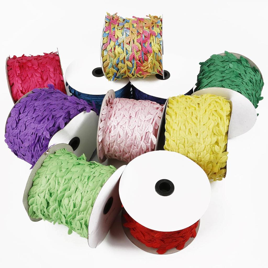 Красочные полиэфирные ткани листья кружевные украшения ручной работы DIY декоративный макет аксессуары для дома