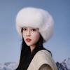 Новая зимняя шапка плюшевая теплая ветрозащитная из искусственного лисьего меха этнический стиль милая шапка с защитой ушей плоский верх