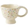 Fairy Design Small Floral Irregular Hand-Squeezed Ceramic Cup Dessert Coffee Cup Export