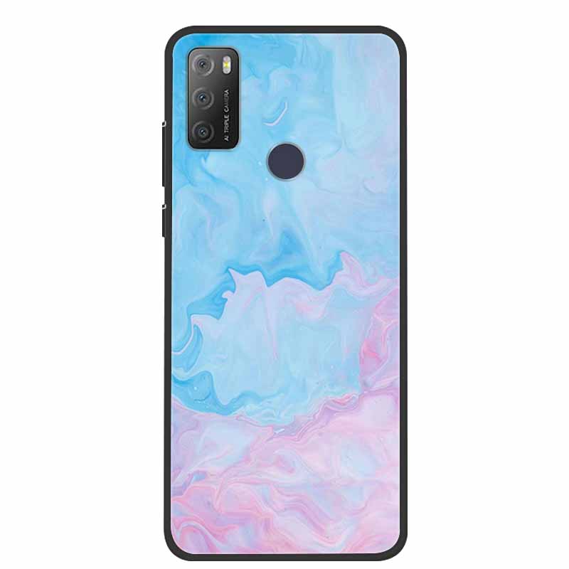 Для Alcatel 1S 2021 чехол роскошный силиконовый мягкий чехол из ТПУ для телефона Alcatel 1S 2020 противоударный милый бампер из ТПУ Fundas Coque