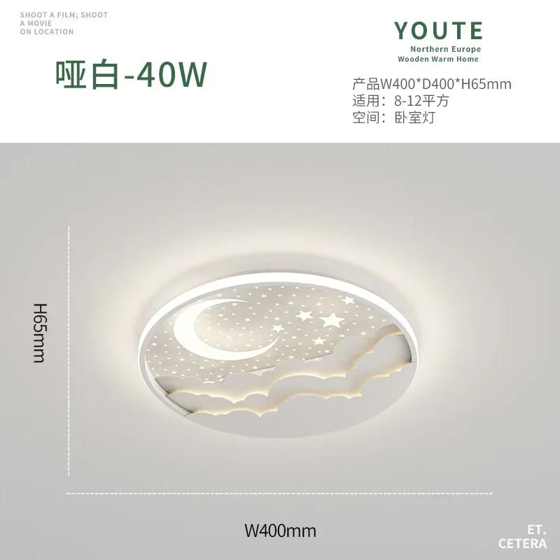 Новая светодиодная потолочная лампа для детской комнаты, креативная люстра в виде мультяшной луны и звезд для спальни, для комнаты мальчика/девочки, декор для ресторана, светильник