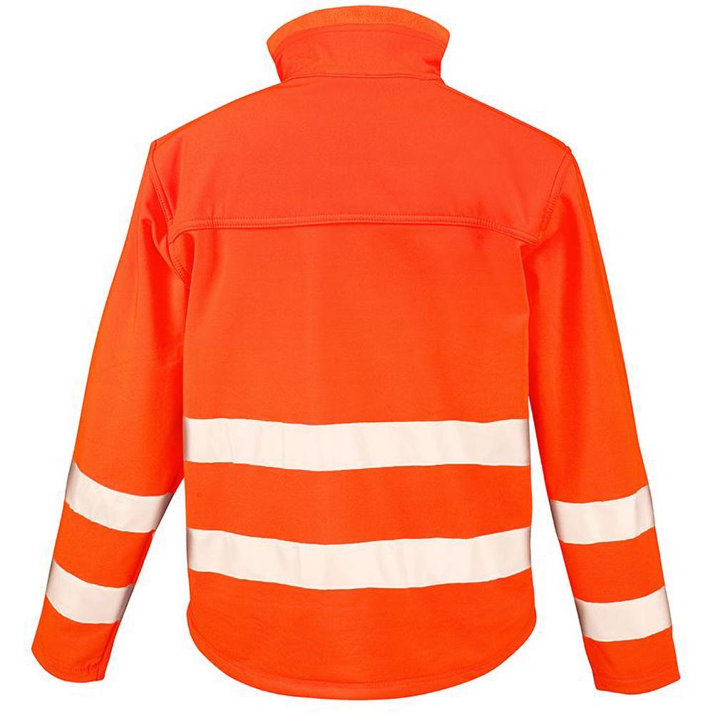 Result Core Mens High-Visibility Winter Blouson Softshell Jacket (Water Resistant & Windproof)