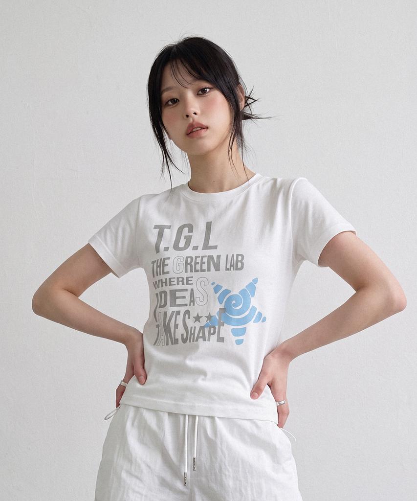 THE GREEN LAB Tgl Spandex Short Sleeve Tee [Lime Yellow]
