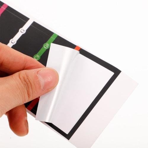 ERINGOGO Cello Fretboard Stickers, 4/4 Fingering Markers for Beginners, Practice, Improves Playing Accuracy, PVC, Easy Application, Black