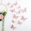 Pack of 12 3D Hollow Paper Wall Sticker Household Living Room Decoration Decal Kit Festival Wedding Party Decorative