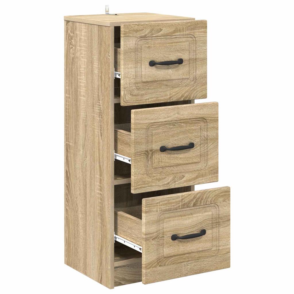 Drawer Cabinet Sonoma Oak 33 x 34.5 x 87 cm Particleboard