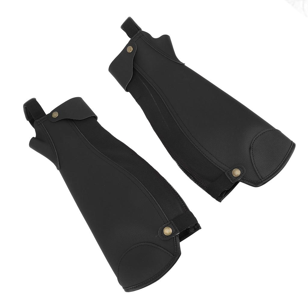 1 Pair Equestrian Half Chaps Breathable 3 Layer Fabric Shock Absorbing Anti Abrasion Horse Riding Half Chaps for Child