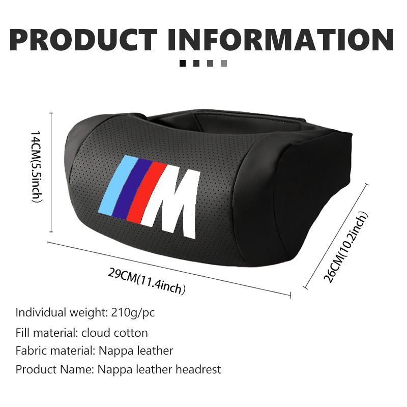 OPZA3 Car Pillow Seat Head Support Protector Auto Travel Soft Headrest For BMW 1 3 5 7 Series M F01 F20 F10 F13 E52 E53 E60 E93