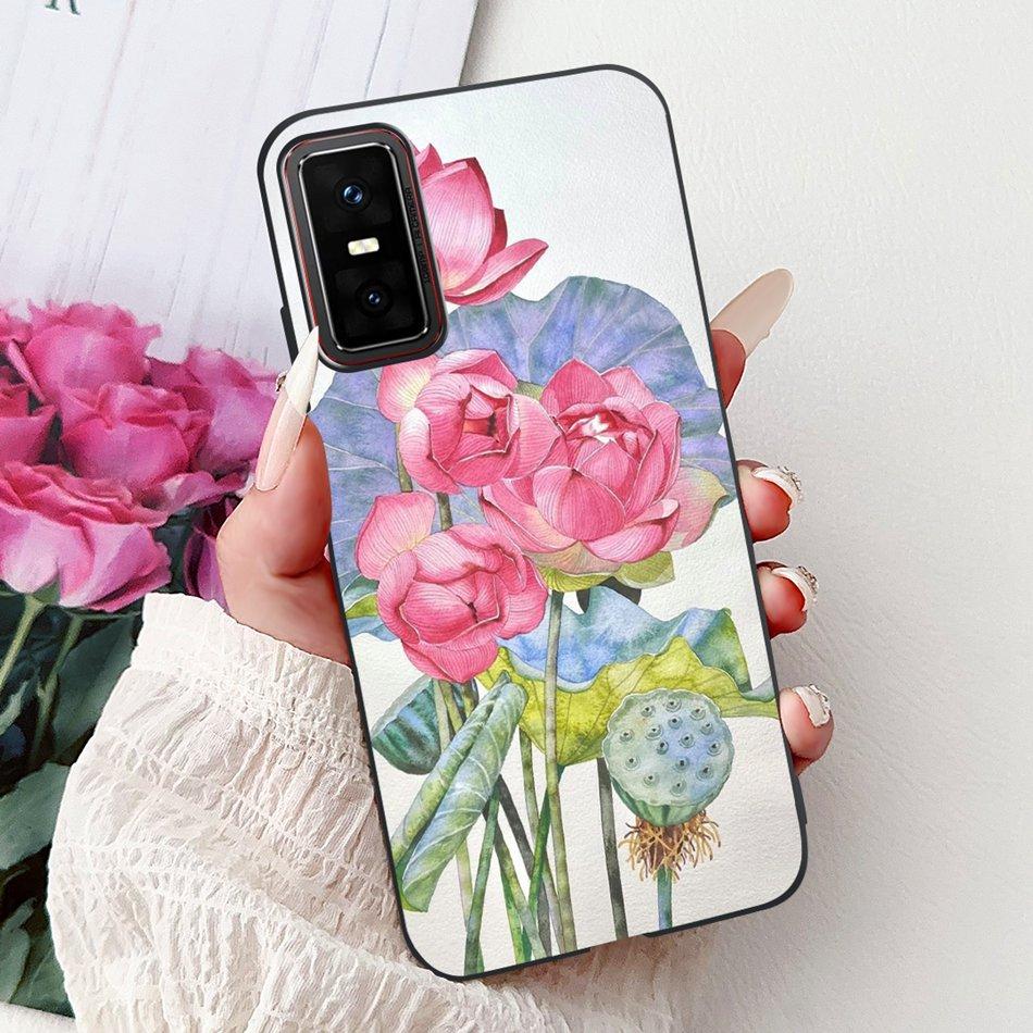 Для Infinix GT 30 Pro X6873 2025 Элегантный Цветочный Бабочка Чехол для Телефона Для Infinix GT30 Pro 5G Мягкий Силиконовый ТПУ Чехлы