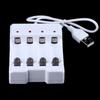 Usb Output Battery Charger 4 Slot Adapter For Aa / Aaa Battery Quick Charge