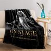 Musician On Stage Art Blanket for All Seasons Blanket Lunch Break Throw Gift