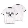 Death Note T-Shirt Mens Anime Manga Short Sleeve Crew Neck Fake Two-Piece Casual Top