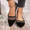 Large Size Hollow Out Single Shoes Women's Outside 2025 Summer New Fashion Colorblocking Spot Casual Single Shoes
