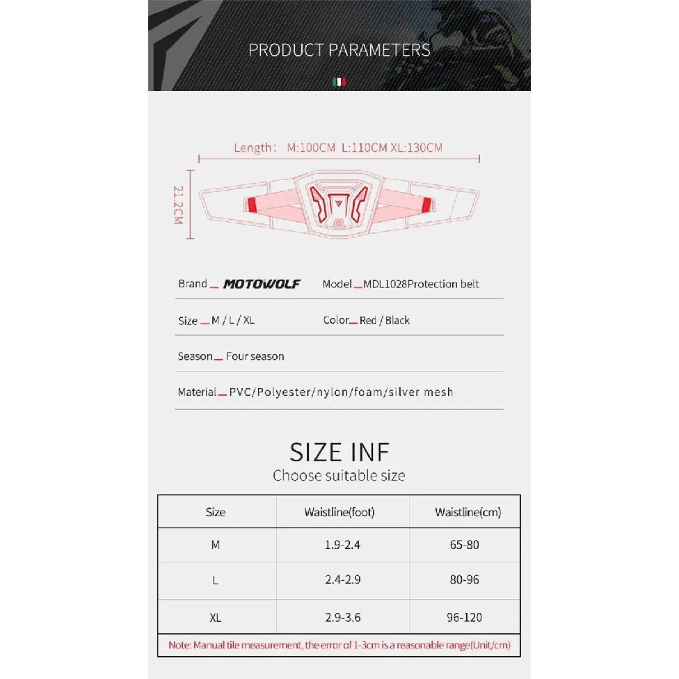 Motorcycle Waist Protector Brace Anti-Fall Motorcycle Protective Gear Comfortable Breathable Off-Road Waist Kidney Support Belt