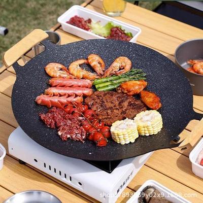 Корейская BBQ-сковорода и гриль из маifanского камня для плиты и электрического использования