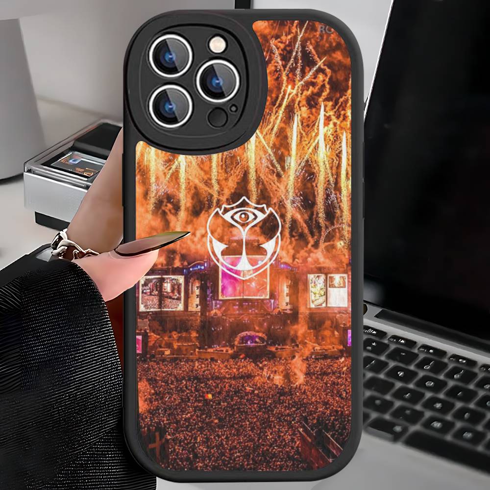 Чехол для телефона с логотипом T-tomorrowland для iPhone 11 12 13 14 15 16 Pro Max Mini Plus Мягкий кожаный чехол