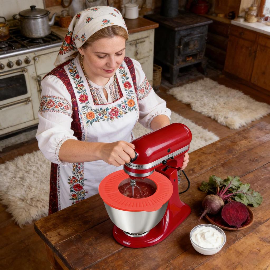 Силиконовая крышка-щиток для миски миксера, 4,5-5 кварт, силиконовые крышки для мисок для выпечки, теста, муки, хлеба, крема
