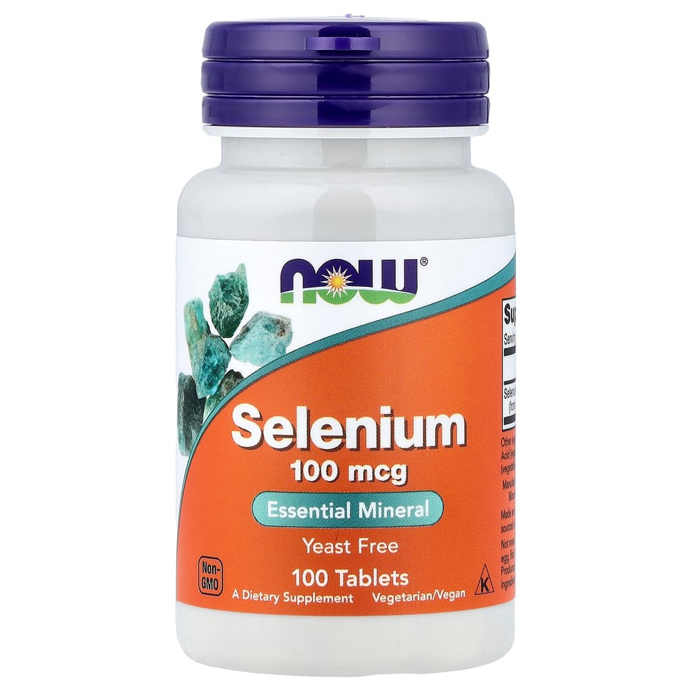 Now Foods Selenium 100mcg, 100 Tablets