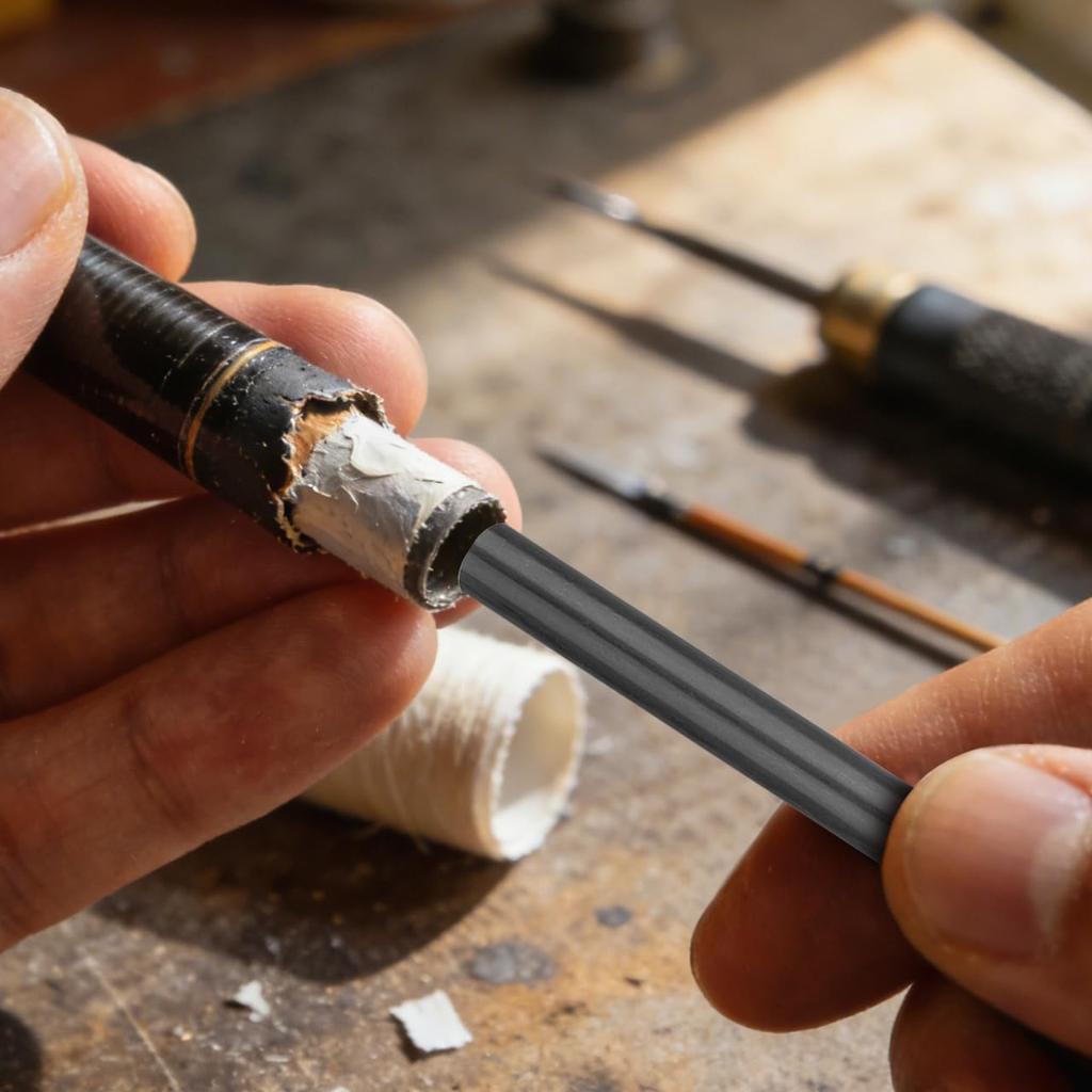 SUPVOX Набор для ремонта удочки из 4 предметов (3,5 мм/5 мм/6 мм/7 мм) углерод