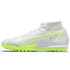 Кроссовки унисекс Mercurial Superfly 8 Academy TF Metallic Silver Volt Белый Черный CV0953-107