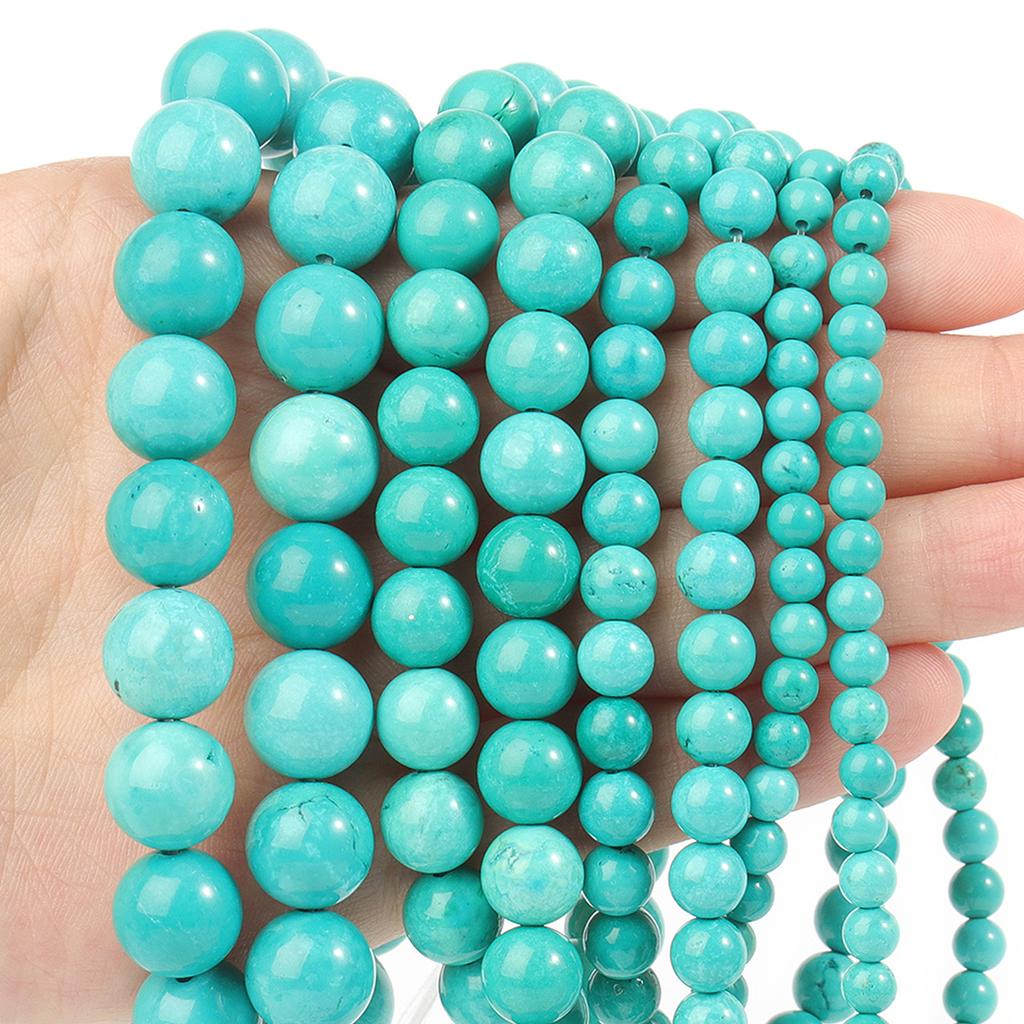 Chrysocolla Turquoise Gems Stone Beads  4-10mm Round Loose Spacer Beads for Jewelry Making Diy Bracelet Beading Supplier
