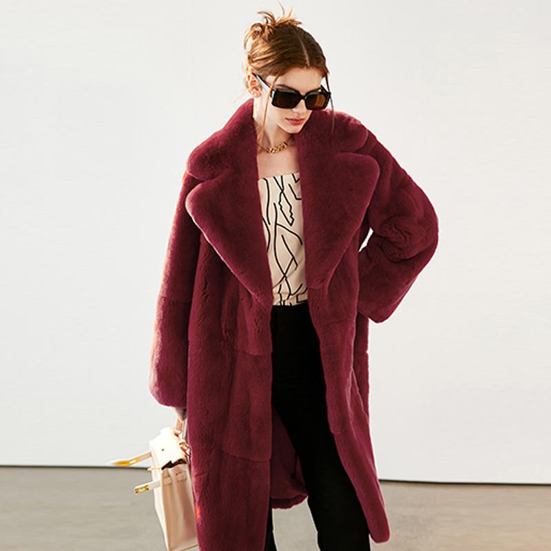 Женская длинная искусственная шуба с поясом, зимняя пушистая плюшевая женская куртка с отворотом, теплая, приталенная, плюшевая