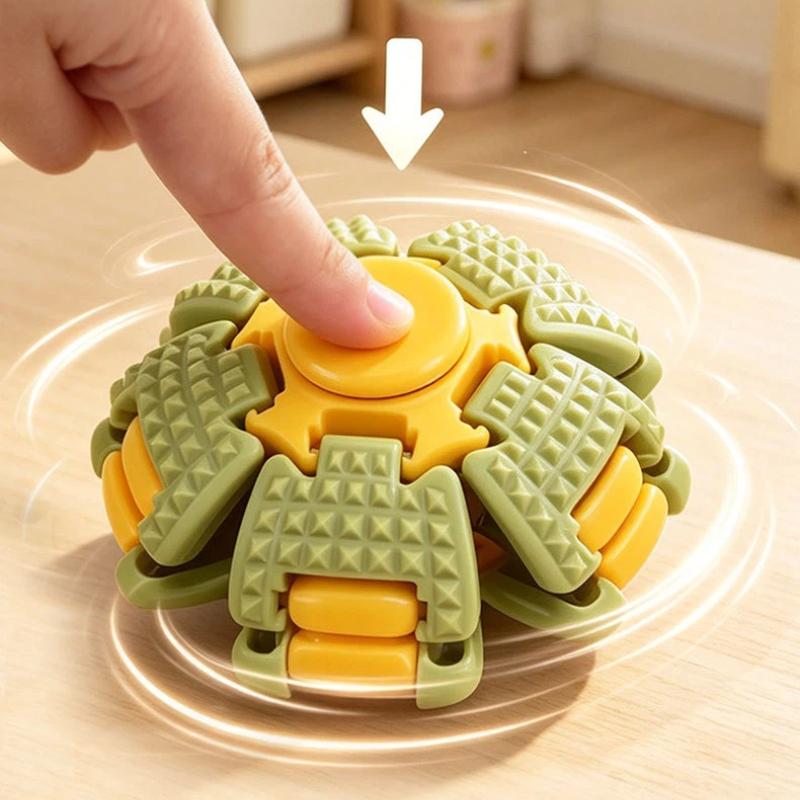 3D Printed Rotating Fidget Ball Durian Shaped Antistress Decompression Toy Novelty Desk Ornament for Adults Office Workers