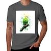 Budgie Watercolour Tshirt Casual Pattern Print Tee Shirt