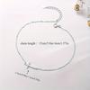 Minimalist cross ankle chain, classic style, hypoallergenic minimalist fashion jewelry
