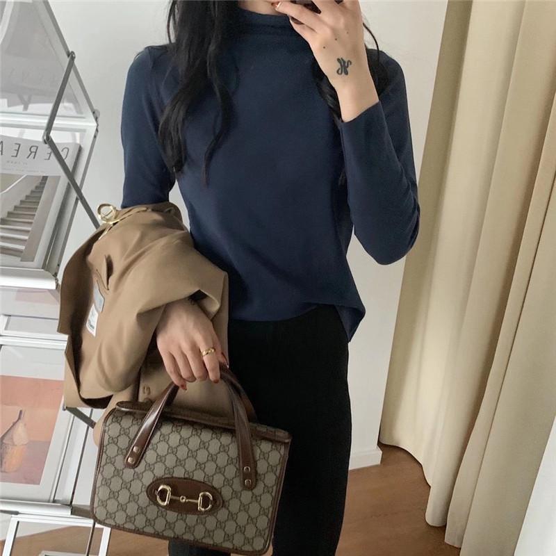 Женская рубашка с полуворотом из немецкого бархата, осень/зима, 12 цветов, отделка Fairy Wood Ear, начес и утолщение для тепла