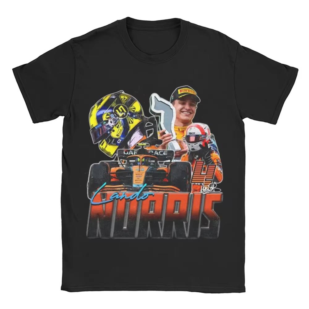 2025 New Lando Norris Merch Print T Shirts Streetwear Hip Hop Vintage T-Shirt F1 Racing Tees Tops for Men Women Short Sleeve