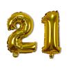 Yanyi Birthday Decoration Numbers 0-9 Gold Aluminum Foil Balloons for Baby's First Birthday Party, 520 Proposal Scene Setup Background