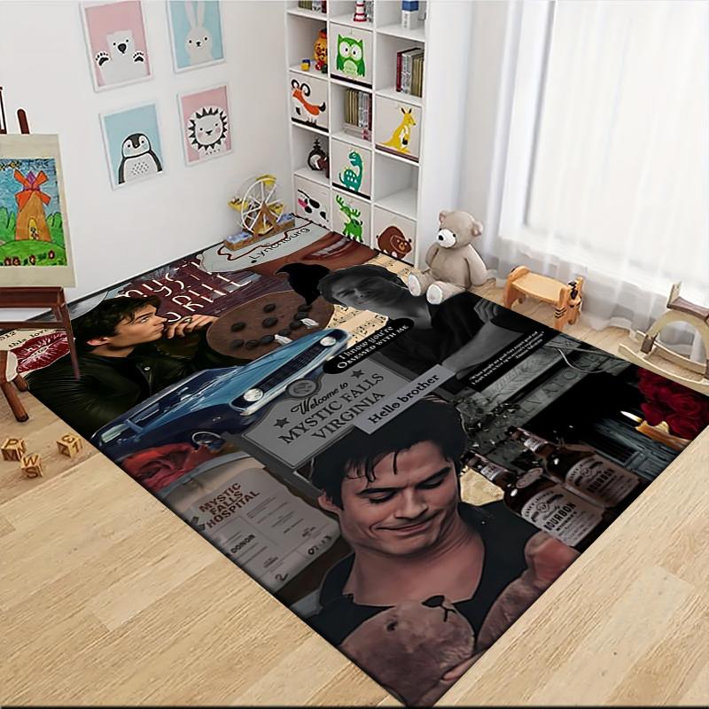 Mystic Falls Chronicles Carpet Rug Soft Washable Antislip Home Living Room Sofa Mats Personalized Christmas Rug