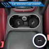 Waterproof Car Coaster Silicone Anti-slip Mat Interior Accessories For Renault Koleos Megane Espace Kadjar Duster Symbol Scenic