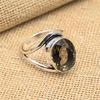 Smoky Topaz Gemstone Jewelry 925 Sterling Silver Handmade Ring For Mother
