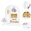Ramadan Advent Calendar Centerpiece Sign Eid Decor for Window Mantle Bedroom