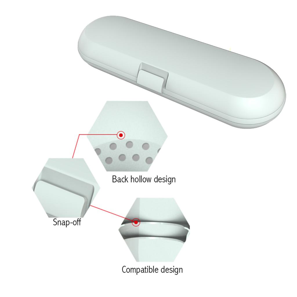 Портативный электрический зубной щетки головки дорожный чехол защита коробка для хранения