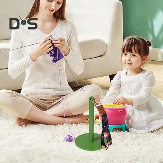 Portable Wrist Yarn Holder with Lanyard Crochet Yarn Ball Holder Spinner Organizer Dispenser Knitting Crocheting Accessories