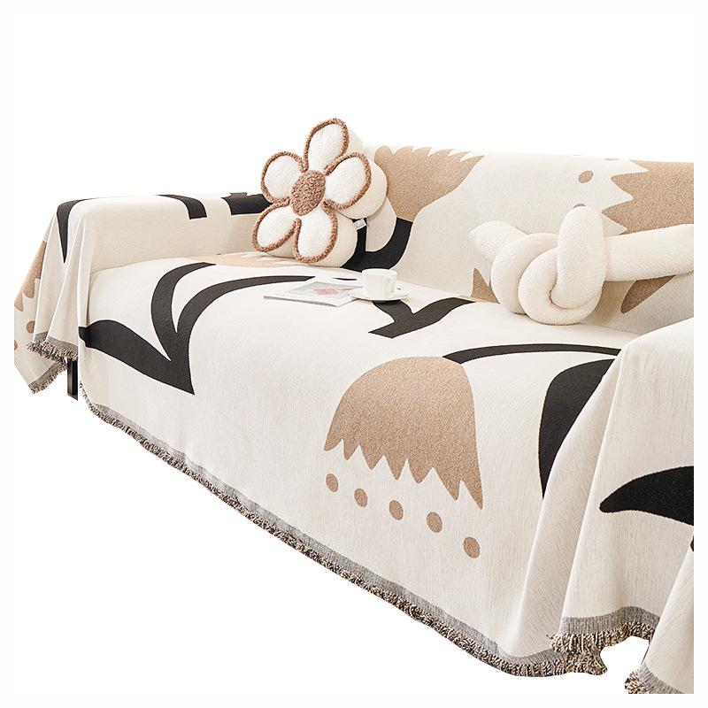Nordic Creative Sofa Towel Full Cover Cloth Chenille Thickened Anti-Scratching Sofa Cover All-Inclusive Universal Cover