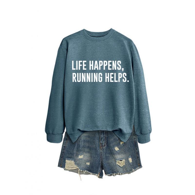 Womens Oversized Casual Long Sleeve Hoodie Sweatshirt With Print Design Comfort Fit