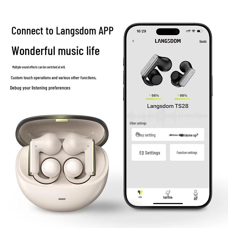 Спортивная Bluetooth-гарнитура Lanston TS28 с открытыми ушными раковинами и зажимом