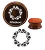 Printtoo Card Making Flower Wreath Round Wooden Rubber Stamp Craft Textile Stamps-2