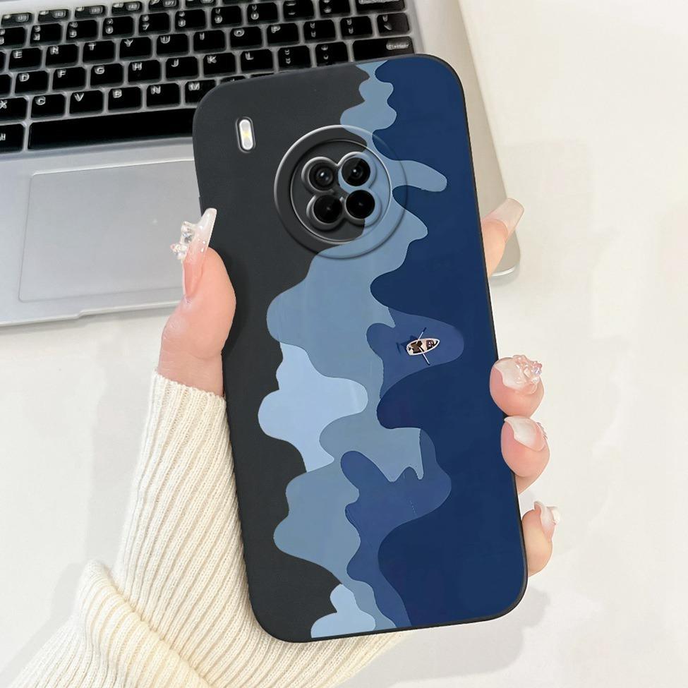Для Huawei Y9A Чехол-крышка Роскошные Модные Цветы Кавайный Милый Кот Ударопрочный Чехол для Телефона Для Huawei FRL-22 FRL-23 FRL-L22 FRL-L23
