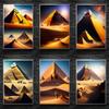 Египетская Пирамида Храм Сфинкс Принты Постер Холст HD Живопись Современное Настенное Искусство Картины Для Гостиной Спальни Украшение Дома