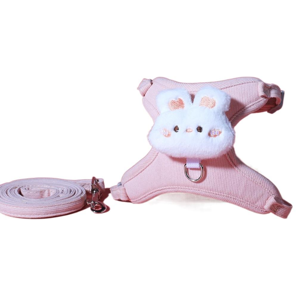 with Leash Set Cat Traction Vest Rope Adjustable Pet Walking Leash Dog Harness  for Cat Kitten