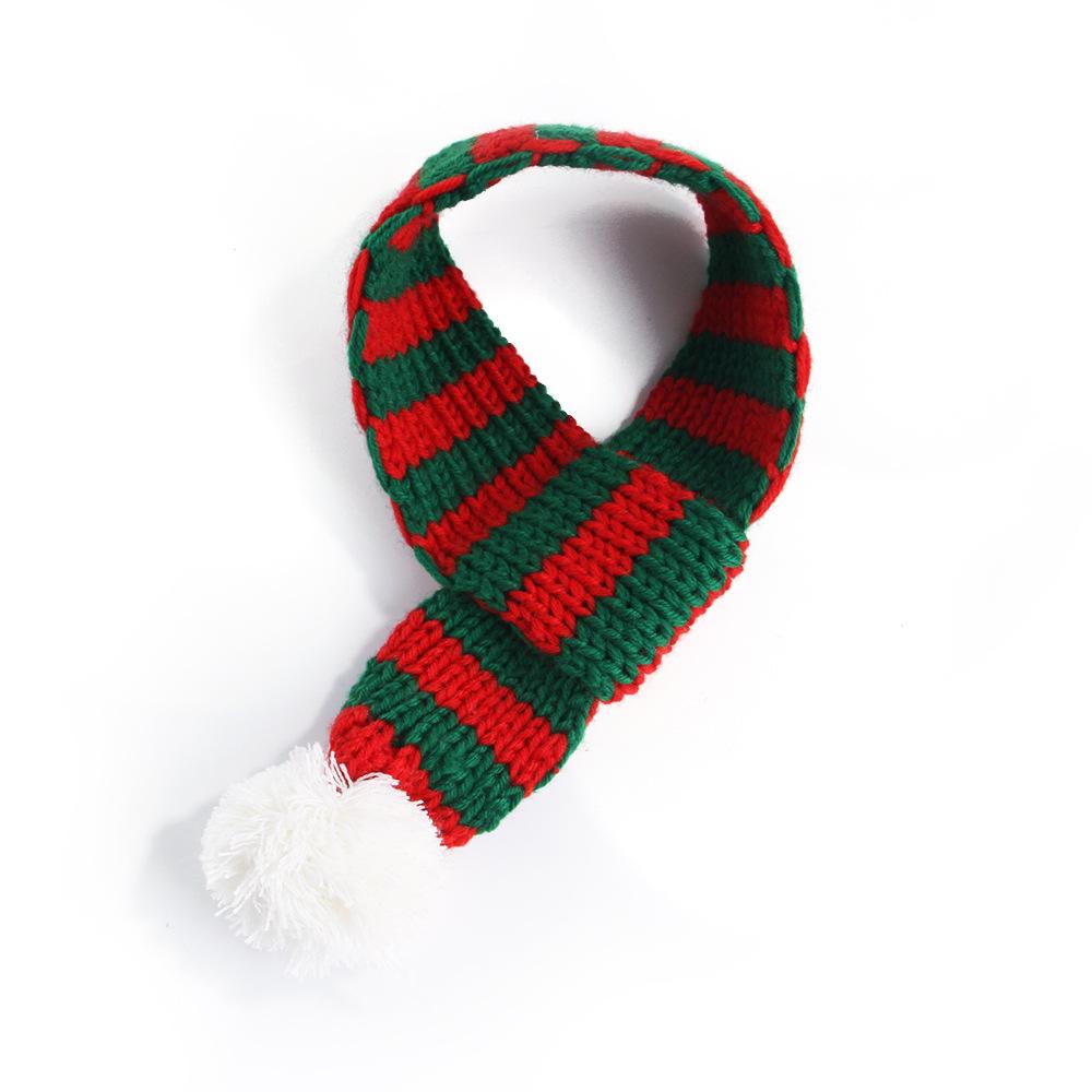 Christmas Knitted Scarf Creative Pet Scarf for Cats and Dogs Pet Supplies Holiday Atmosphere Dress up Cat Scarf Winter Warmth