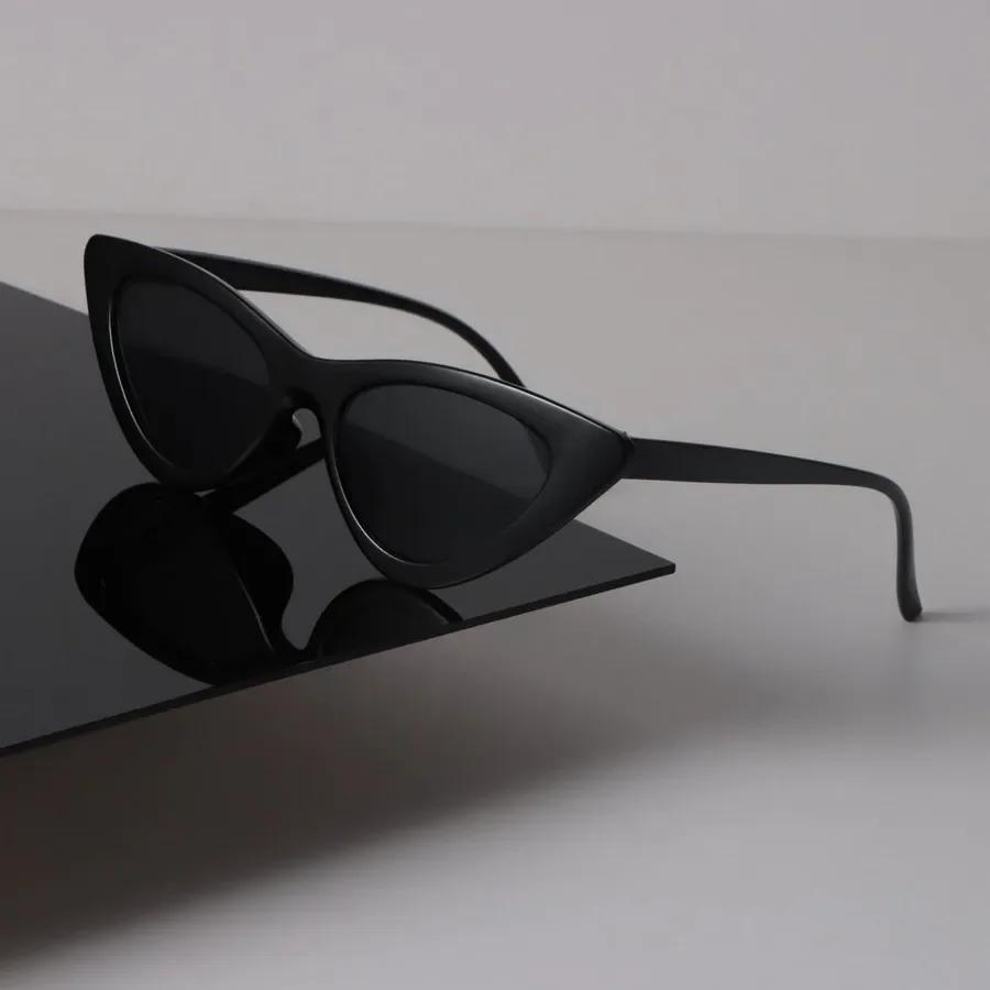 Модные Солнцезащитные Очки Женские Мужские Кошачий Глаз Зеркальные Маленький Бренд Дизайнер Черные Солнцезащитные Очки Трендовые Очки Унисекс Сексуальные Классические