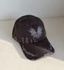 Street new wing embroidery baseball cap women's big head circumference showing face small versatile niche cap men