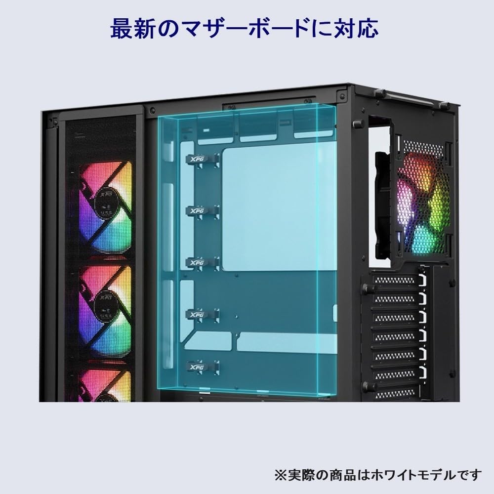 Корпус XPG INVADER X Белый, без стоек, с закаленным стеклом, тип витрины, Mid-Tower, INVADERXMTWOF-WHCWW-A