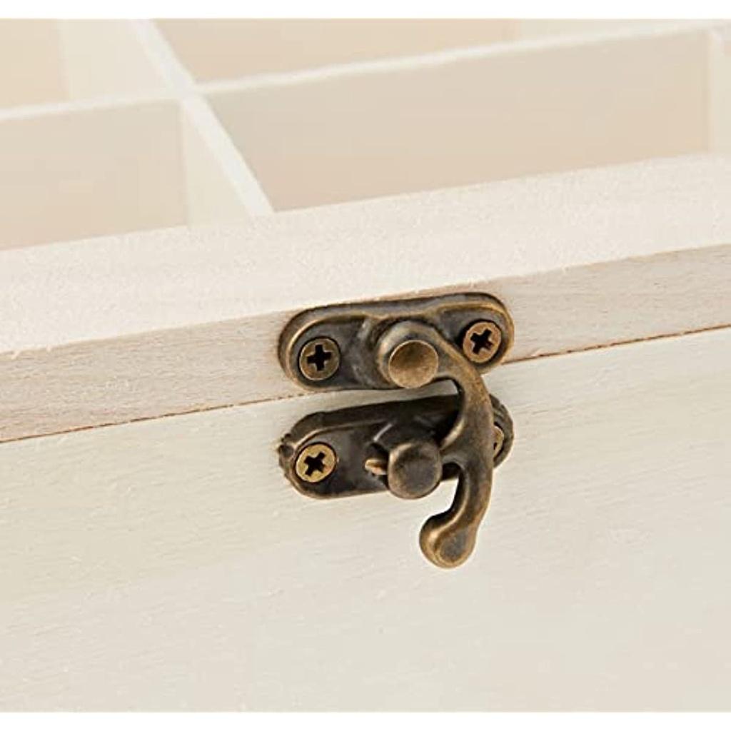 Коробка для чайных пакетиков из натурального дерева, 12 отделений 28,5 х 23,5 х 7 см